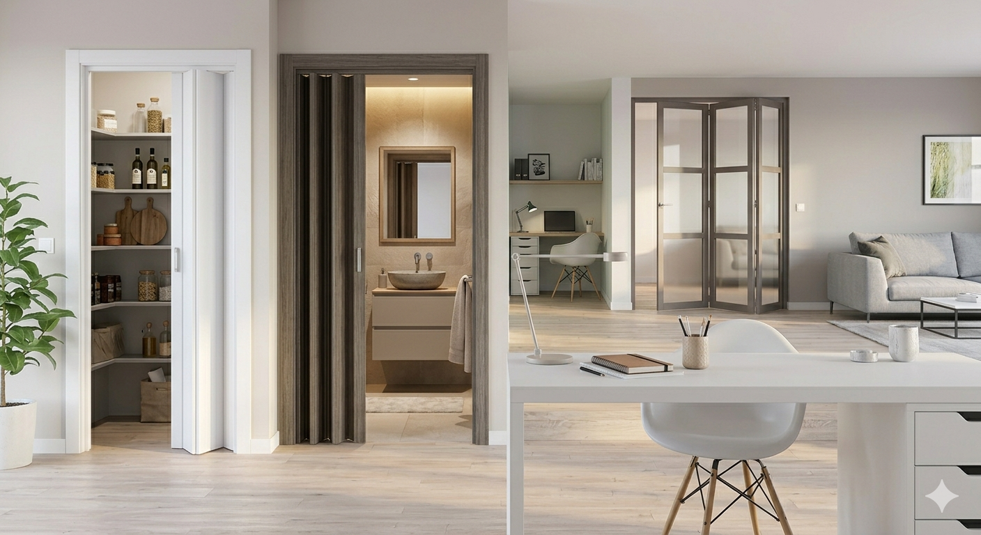 Plastové zhrňovacie dvere