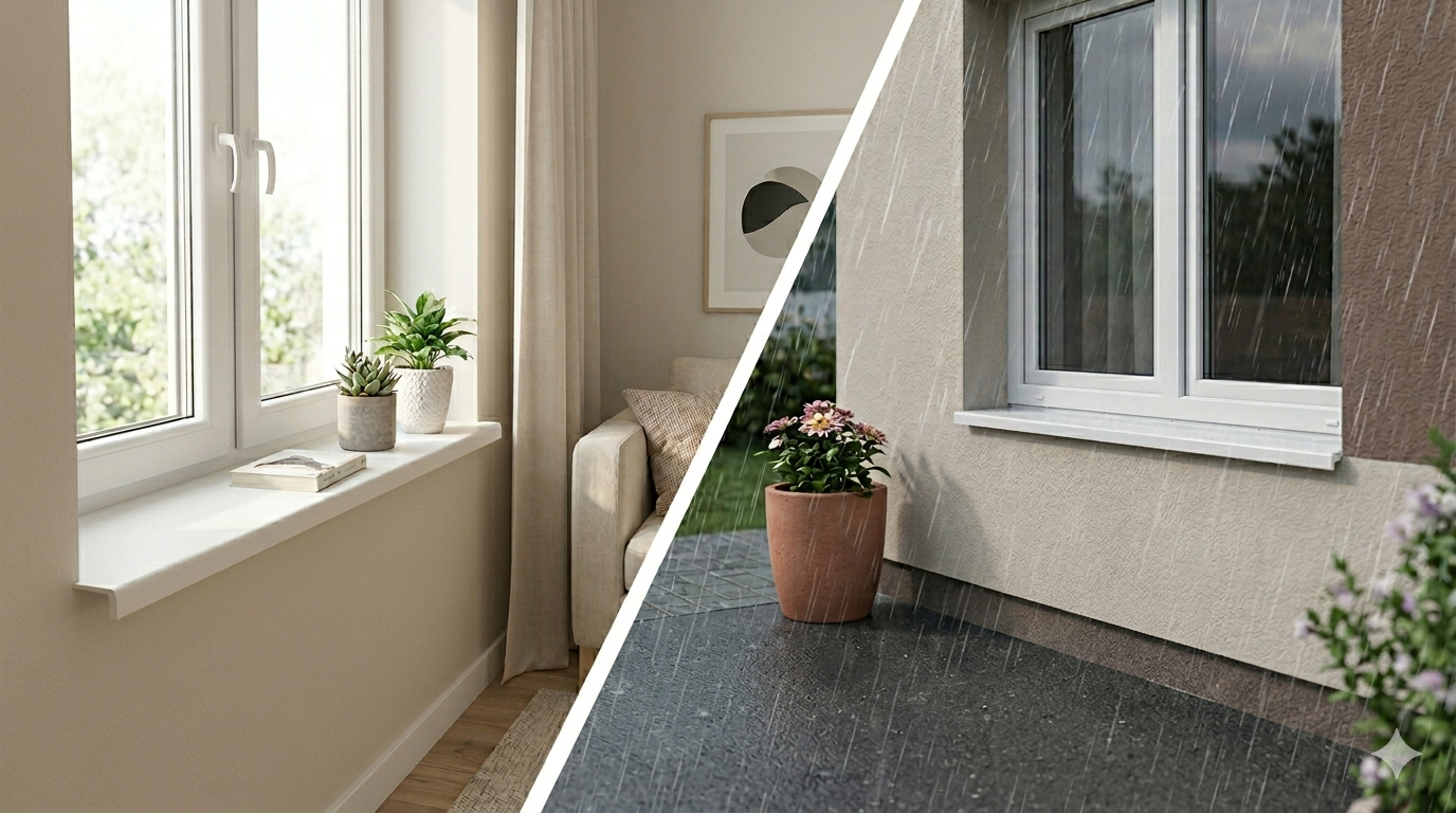 PVC Penové parapety